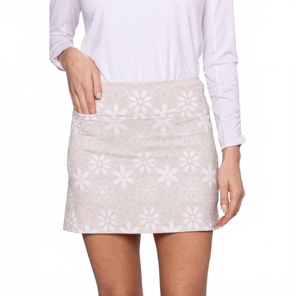 NEW GOLFTINI pull on skort in sand bar